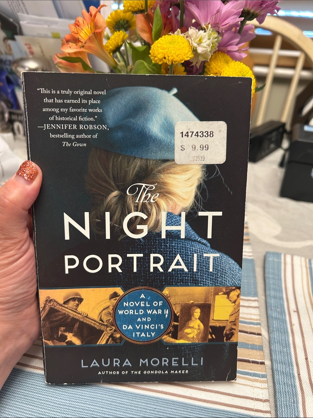 The Night Portrait by Laura Morelli - Blue & Black Cover